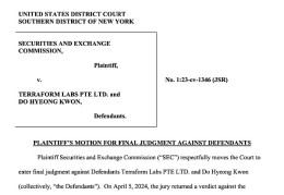 美SEC要求Terraform Labs和Do Kwon上缴53亿美元罚款